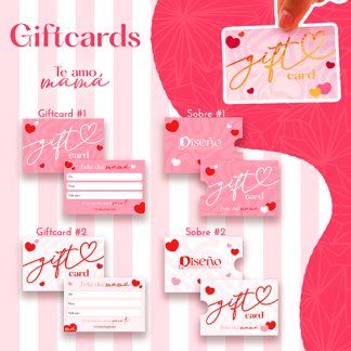 Giftcards con Sobre día de la madre