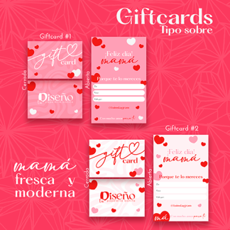 Giftcards Tipo Sobre día de la madre